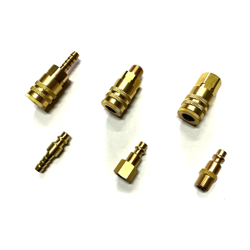 Соединенные Штаты тип 1/4 инч объёмная шариковый замок латунный штуцер для шланга разъем воздушный быстрый разъем Набор