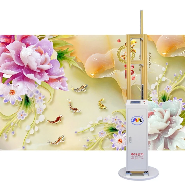 Automatic Color Matching Unique Ink Heating 180cm Wall Printing Machine Digital