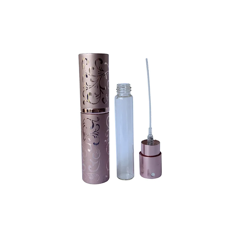 5ml 8ml 10 ml Empty Refillable Fine Mist Mini Glass Aluminum Spray Atomizer Perfume Bottle