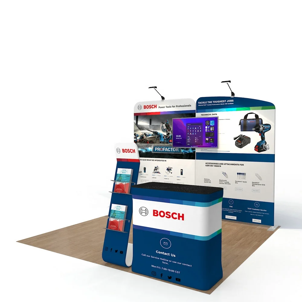 Custom Standard Exhibition Booth System Tradeshow Led Manufactures