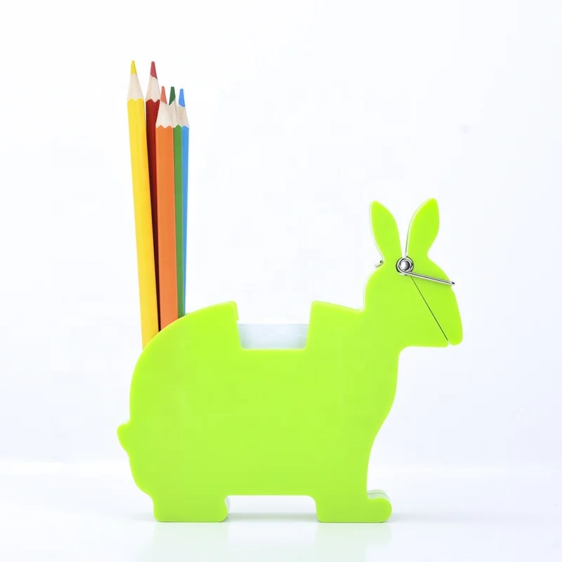 Animal multifunctional school desktop organizer pen holder sticky note holder memo holder