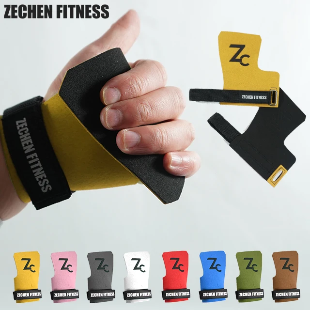 Suede microfiber leather gymnastics buckle grips hand palm protector best gymnastics grips