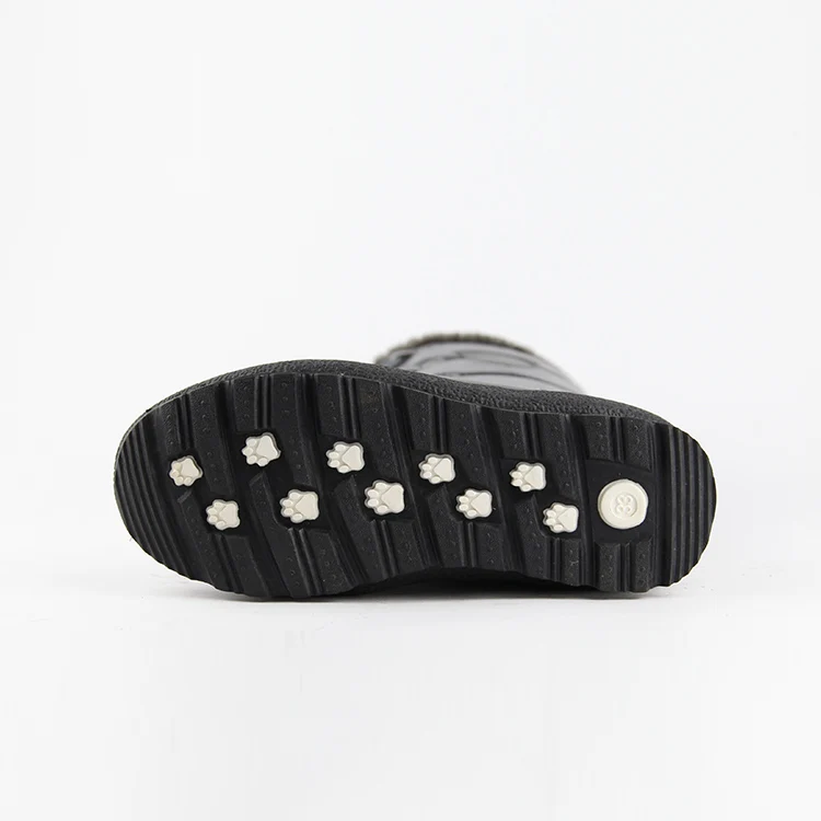 Boys Girls Knee-high Boots PU Leather Boots Warm Cotton Kids Fashion Boots Children Winter Shoes