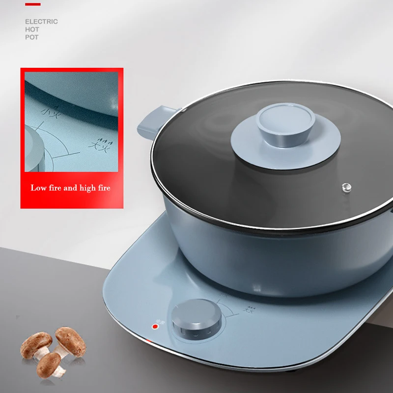 110V Electric Hot Pot Electromagnetic Furnace Integrate Multi-function Electric Cooker at Home