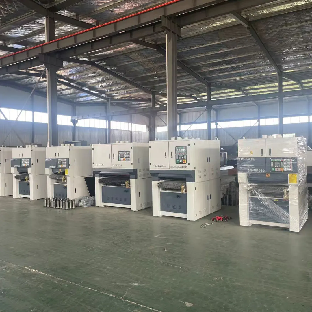 Industrial woodworking machine floating lacquer sander line wood door cabinet door