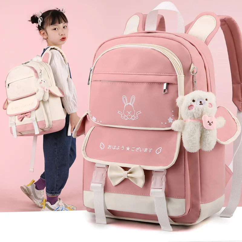 Primary  girls schoolbag school bags high quality cute girls middle school girls backpack  korean  school backpack for kids