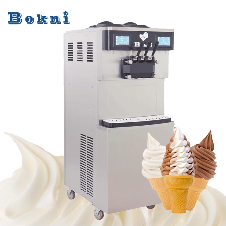 CE Bokni 3 Flavor 304 профессиональная машина из нержавеющей стали для мороженого и замороженного