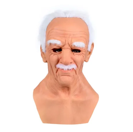 Old Man Mask Halloween Cosplay Party Realistic Full Face Masks Headgear