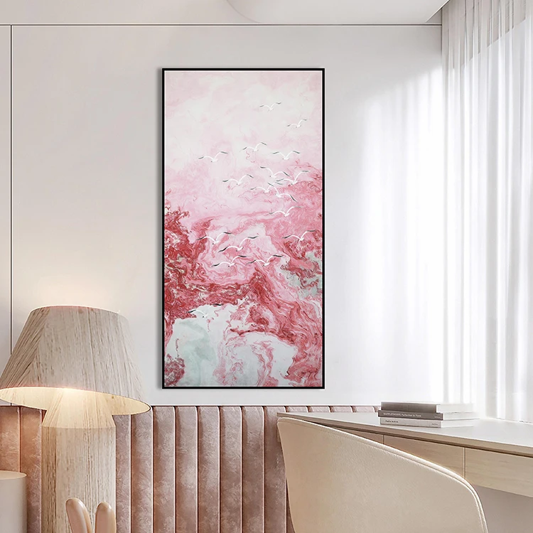 embroidery Modern light luxury style painting of birds decorative painting traditional chinese painting horse wall art