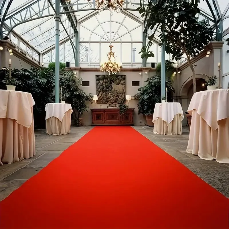 1~10mm Factory Director Wholesale Red Wedding Carpet Anti Fading for Wedding Events Party Walkway Thin Red Carpet Roll