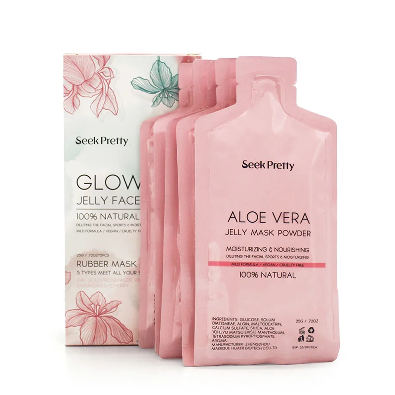 Wholesale MINI SIZE Rose Powder Face Peel Off Mask Beauty Hydrojellymask Organic Face & Body Collagen Powder Jelly Face Mask