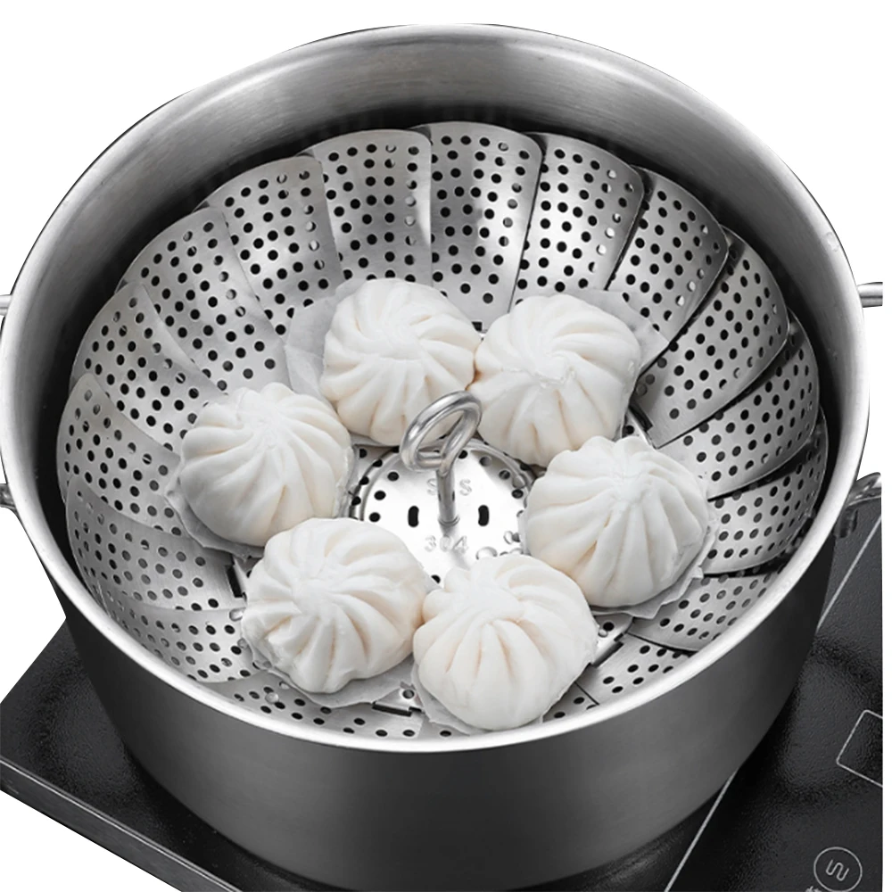High Quality Stainless Steel Multifunctional Cookware Steaming Rack Kitchen Steaming Tool