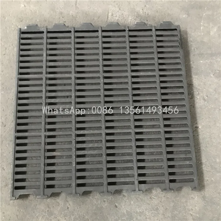 600*600mm  QT450-10 Sow Cast Iron Slat Floor Drain For Pig Farm