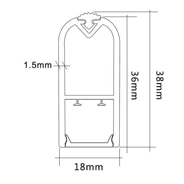 Motion Sensor LED Wardrobe Rail Aluminum Factory Custom Wardrobe Rail