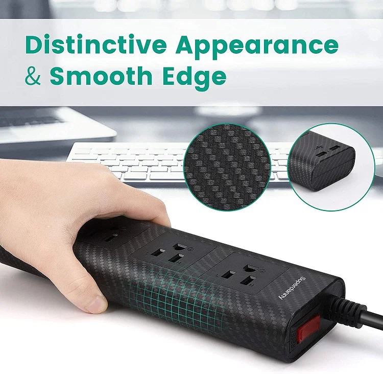 Electrical supplies unique tabletop usb power strip extension black 3 outlet power strip