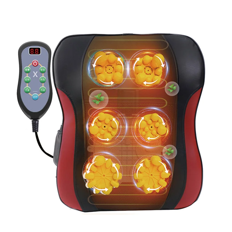 2024 Multifunctional Electric Kneading Back Massager Intelligent Massage Pillow with Heating
