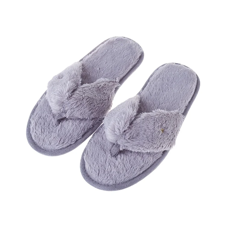 Fashion Slipper Woman Ladies Flat Slipper Flip Flop Slipper Women Summer Shoes HCG Indoor Mules Summer Sandals Faux Rabbit Fur