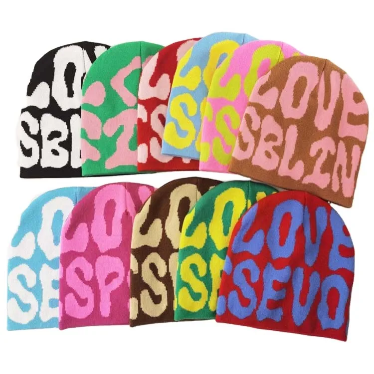 Оптовая продажа, зимние высококачественные акриловые теплые вязаные шапки унисекс, шапки, облегающие шапки, распродажа