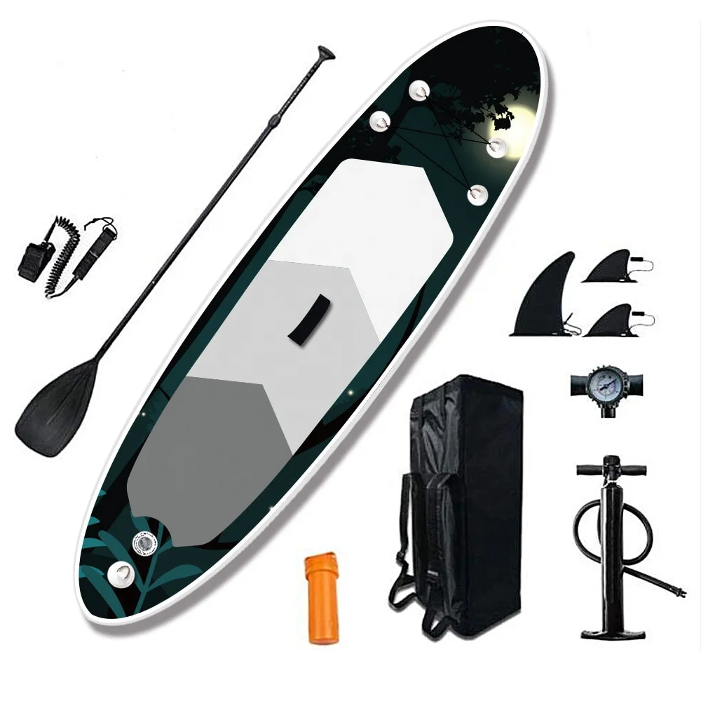 Surfking Paddle Board Inflatable Windsurfing Sailing Board Paddle Surf Drop Stitch+pvc+eva 2 Years 264lbs/120kg 27.3lbs/13kg SFK