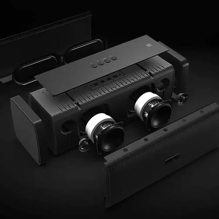 Newest products classical  black Digital FM Radio 2 Way Stereo Sound bt portable speakers