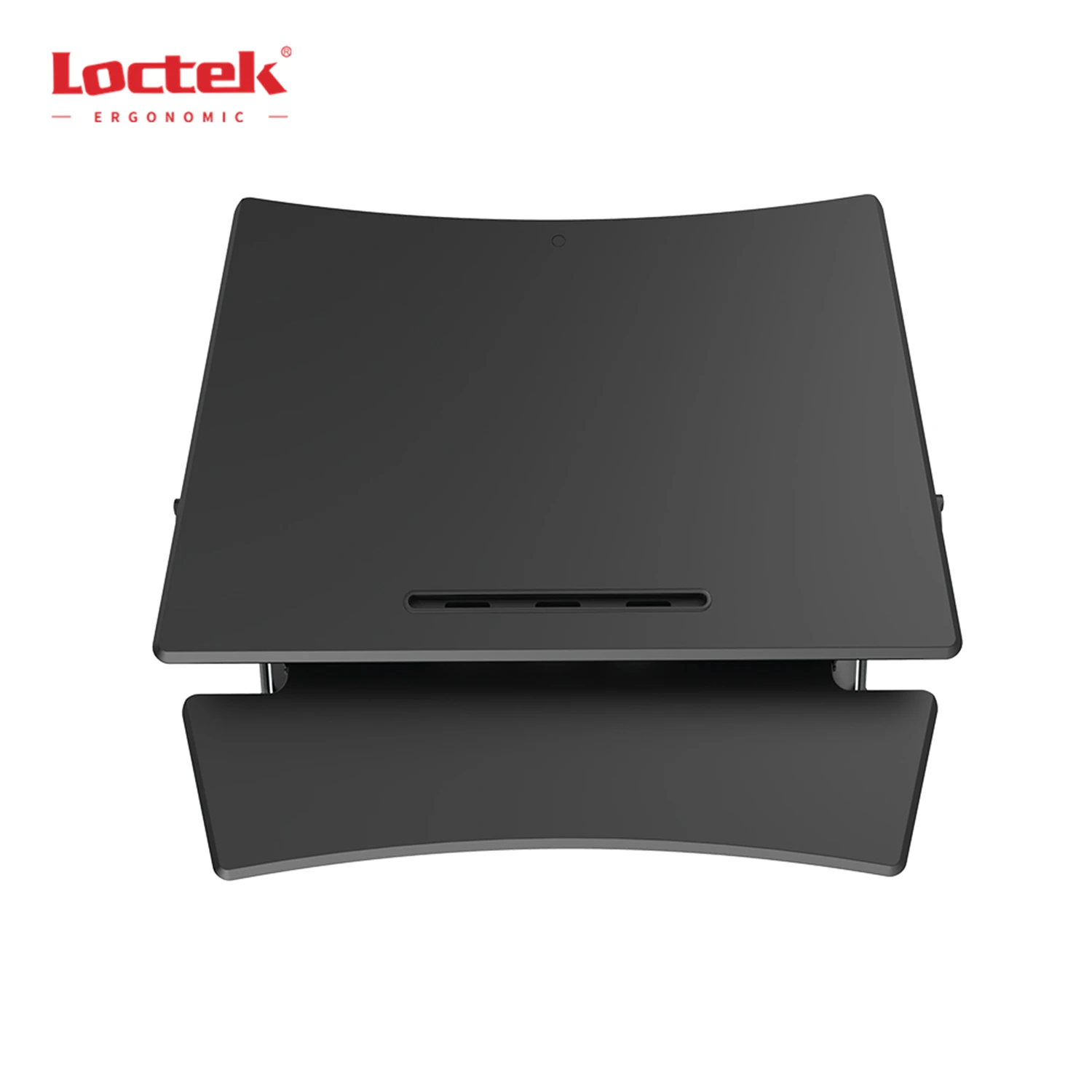 Height Adjustable Desk Gas Spring  X Lift Sit-stand Workstation Desk Converter With Retractable Keyboard Tray Loctek MT101M