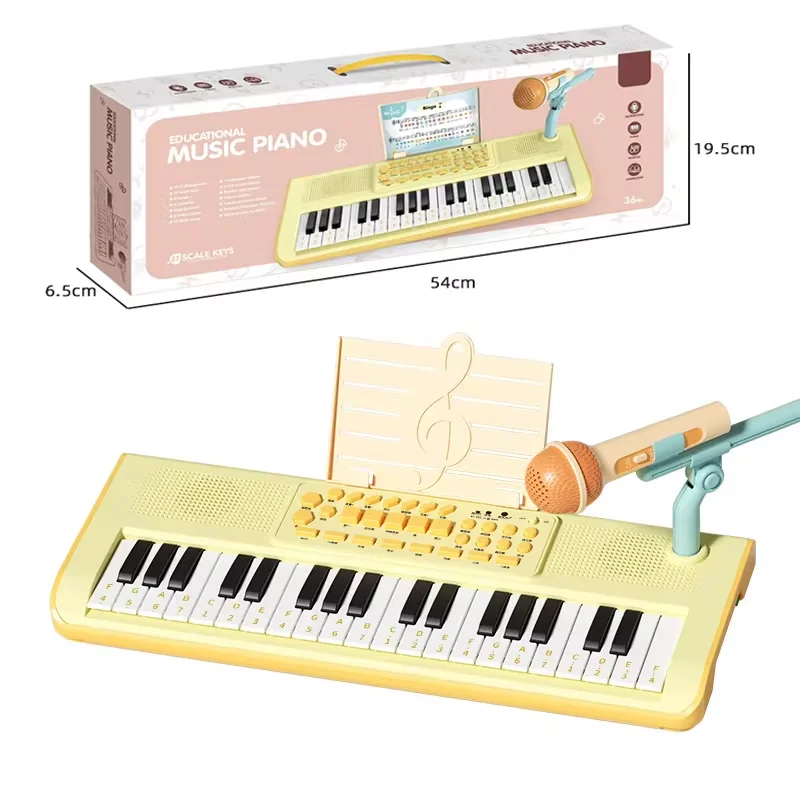 Educational Electronic Piano Musical Instrument Toys Organ Keyboard Music Electronic Organ with Microphone