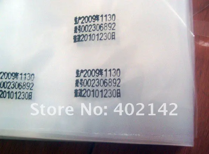 Manual Color Ribbon End Date Batch Number Printer Date Coding Machine