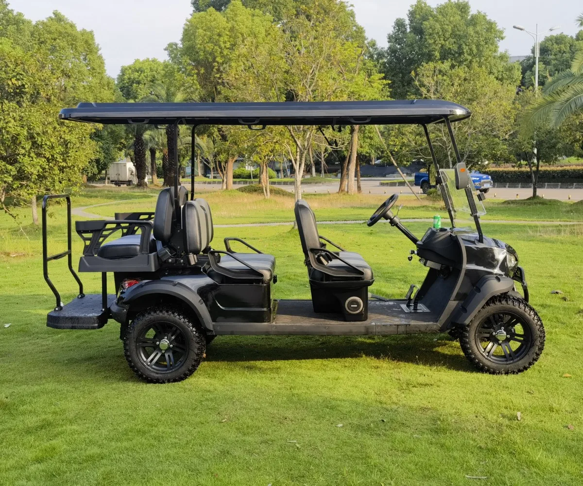 wholesale 6 Seater Gas Powered Golf Cart with off road tyres