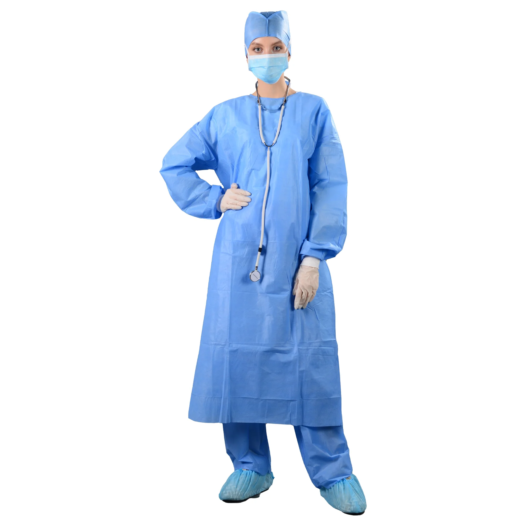 HOT! SMS Surgical gown / Disposable Sterile surgical gowns and drapes with level 3