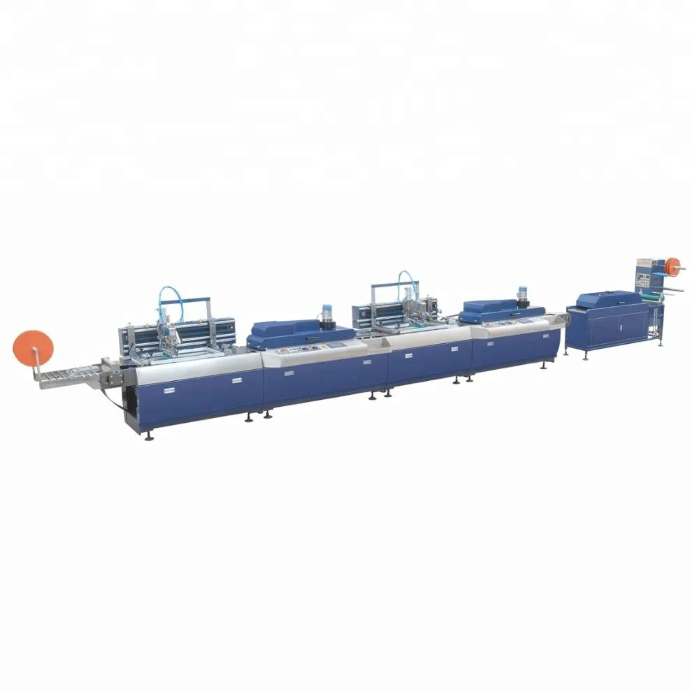 JD-3002 Automatic 2 Color Clothes Wash Care Polyester Satin Ribbon Label Silk Screen Printing Machine For Garment Textiles Label