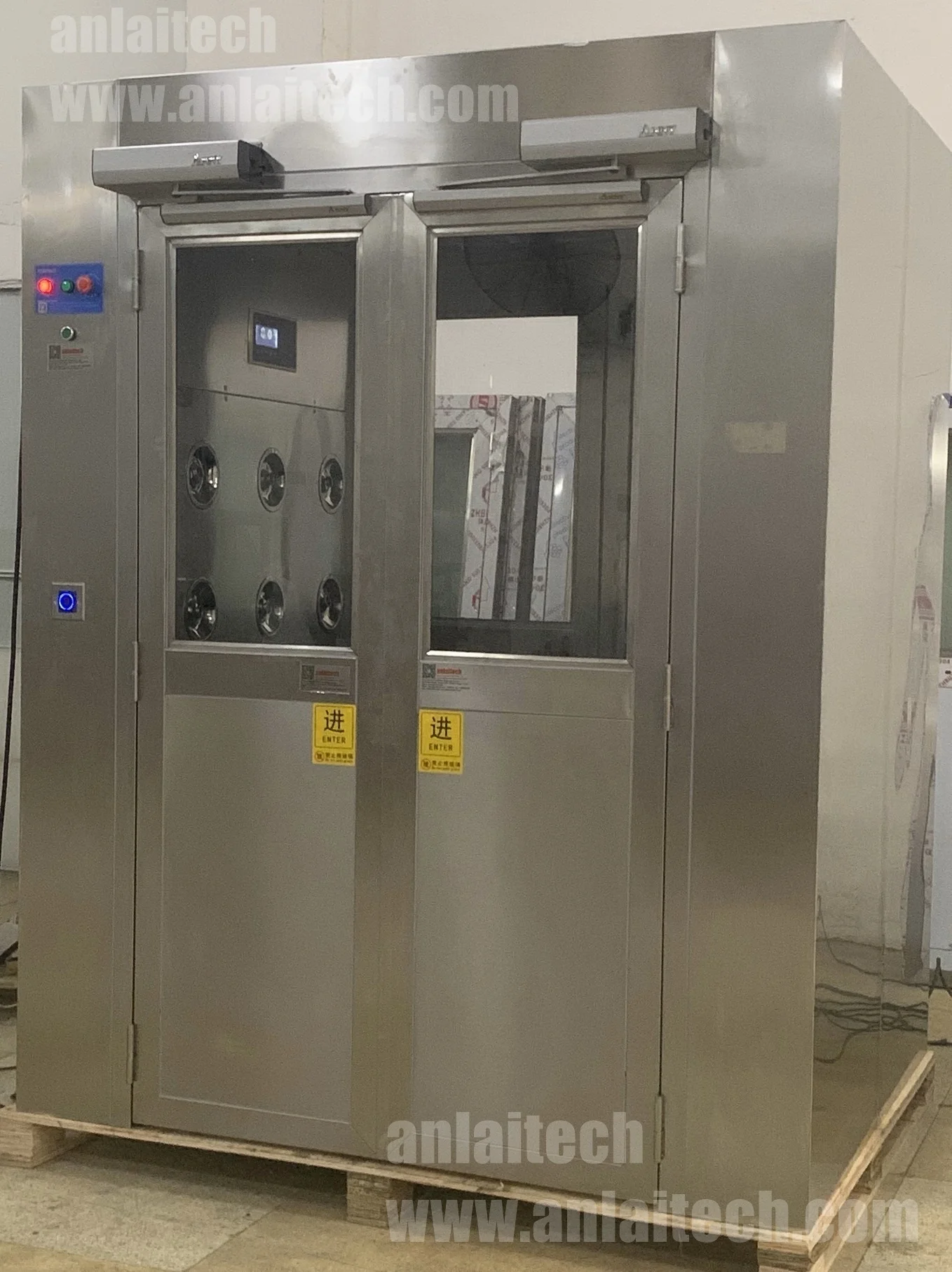 Factory Direct Hot Sale Air Shower With Double Door