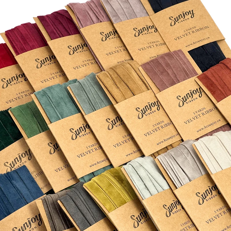 Бархатная лента для рождественского венка 10 мм