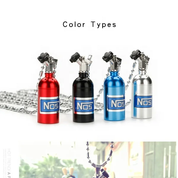 Creative aluminum alloy  NOS  nitrogen bottle  rearview mirror  pendant  for  car  air  freshener hanging perfume diffuser