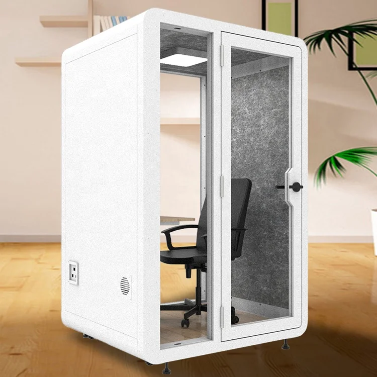 Silent privacy movable office booth soundproof eco-friendly working meeting pod