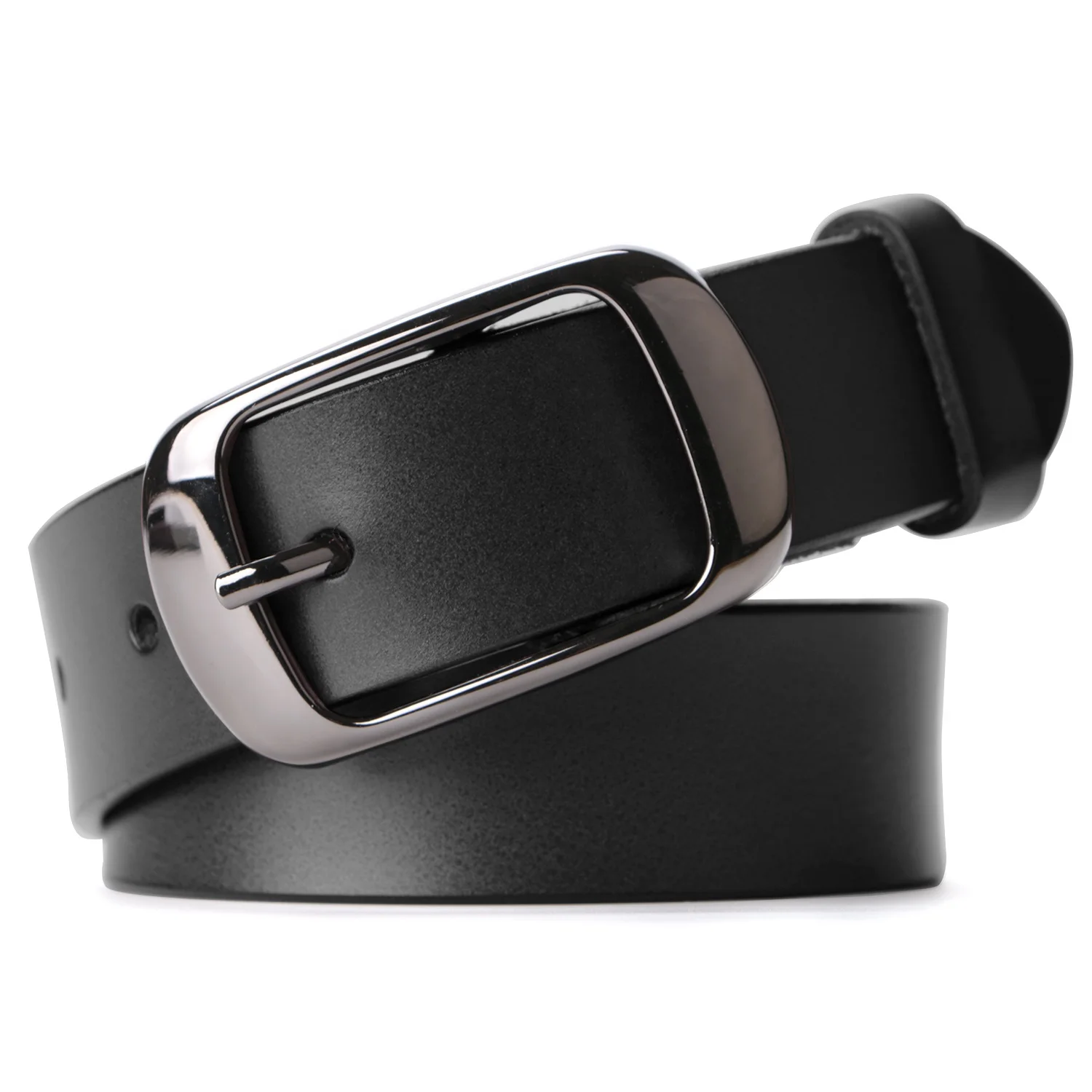 Women Genuine Leather Belt for Jeans Pants Dresses Plus Size