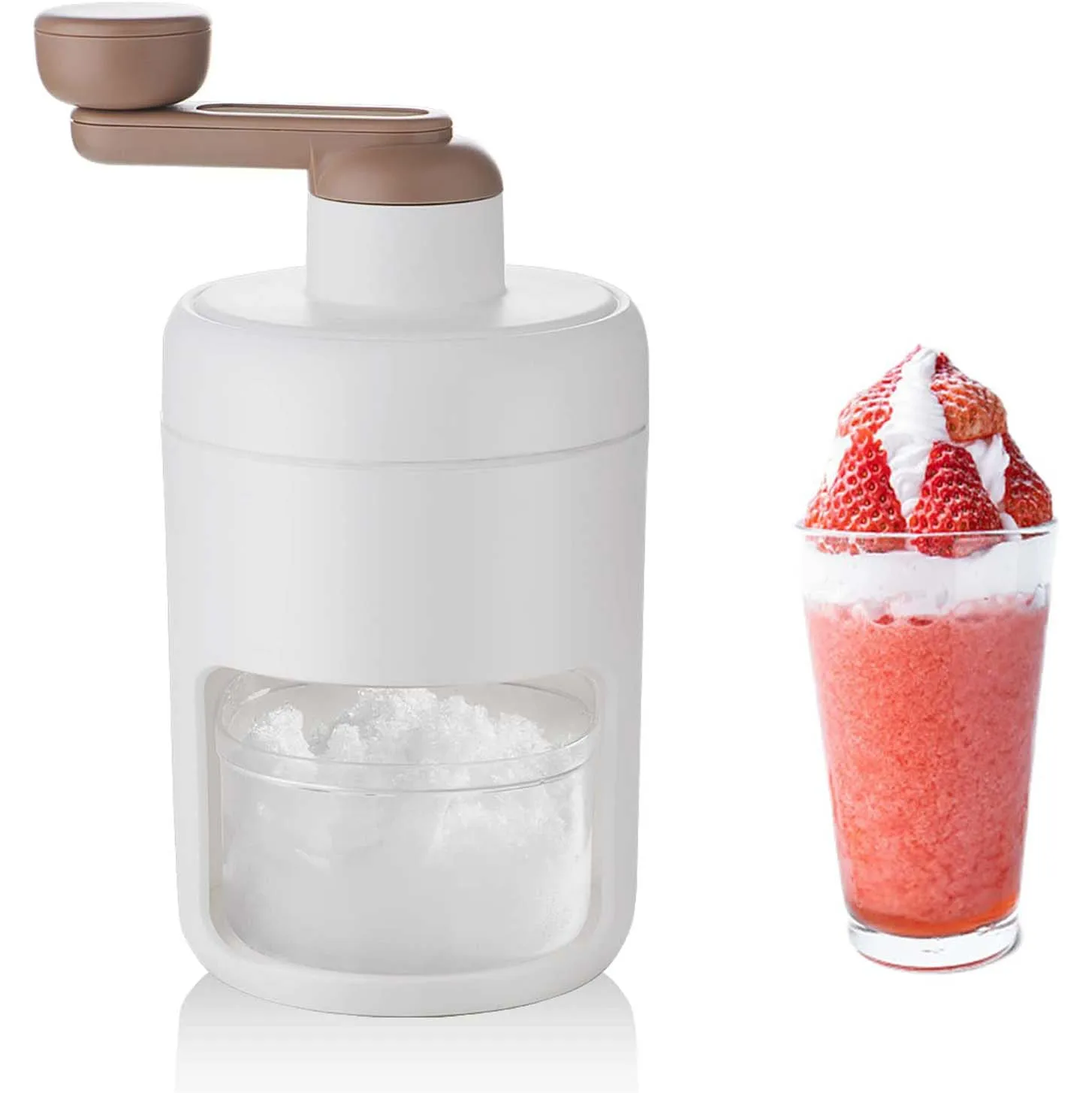Kitchen Bar Fun Drinks Tools Portable Manual New Hand Block Shaving Machine Household Small Ice Maker Slush Machine