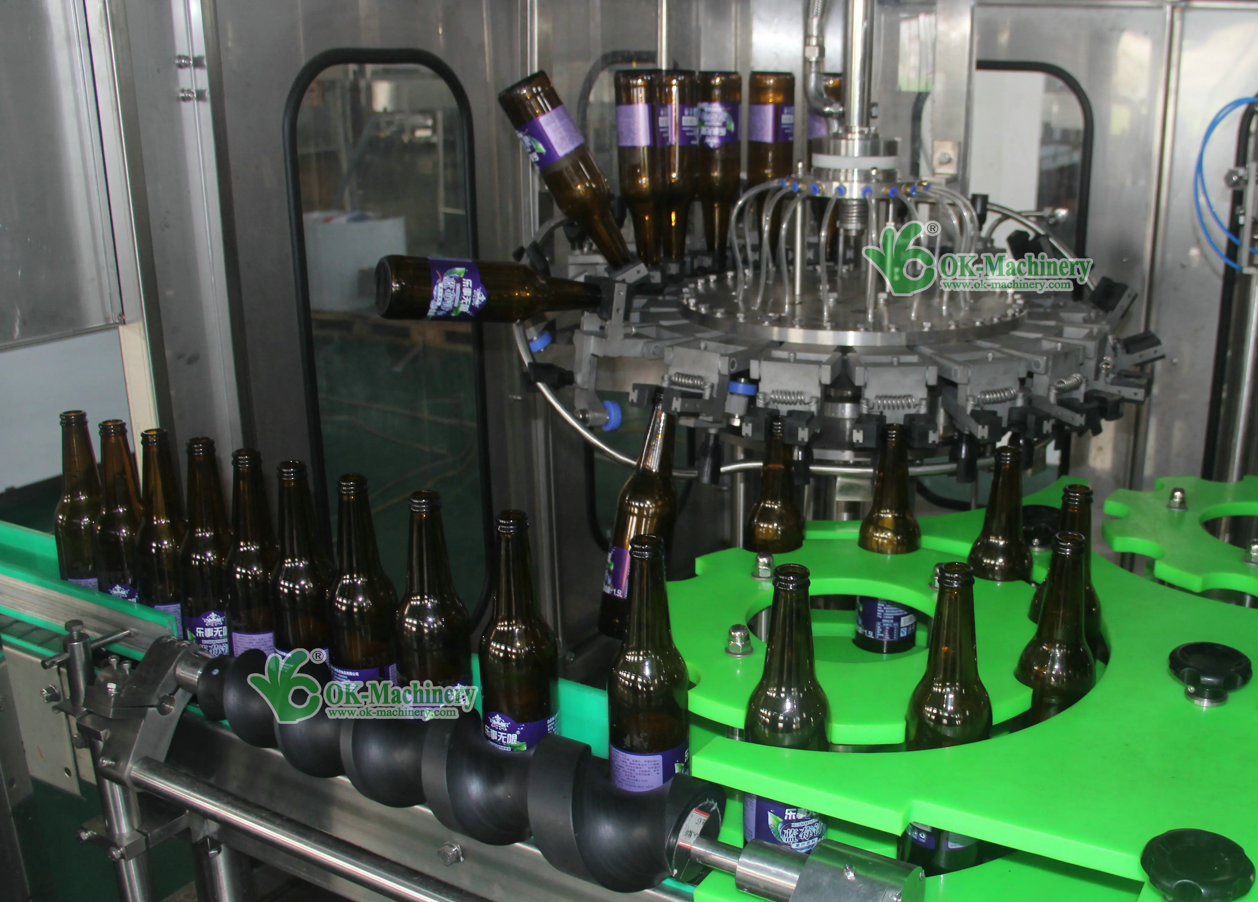 BL018 Flavor Drink Soda  Beverage Oil Sauce Wine Beer Detergent Filling Blow Labeling Packaging Line Machine