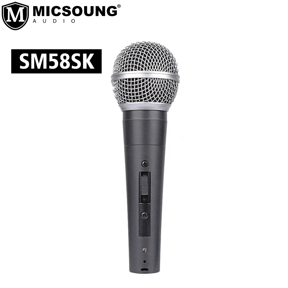 Professional Vocal Microphone For SM58SK Studio Stage Karaoke Recording with Cardioid Sound Pickup