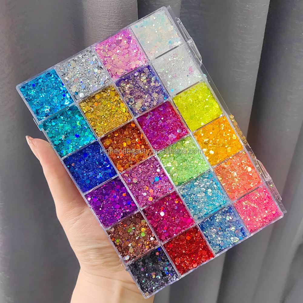 Factory Supply No Logo Metallic Glitter Loose Powder Eye shadow Holographic Glitter Cosmetic Glitter For Eyes