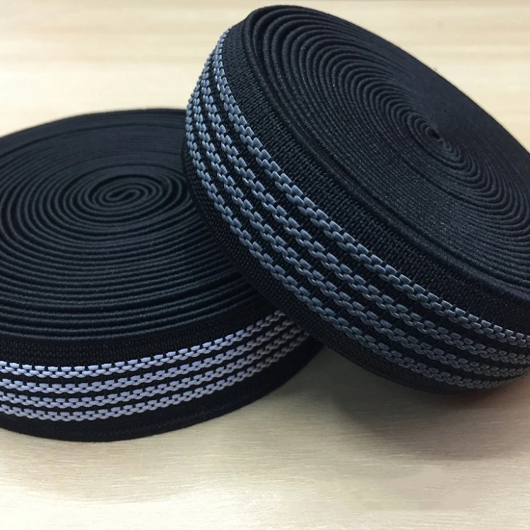 Special anti-slip clothing use stretch webbing customized strong elastic band for industrial equipments sports accessories