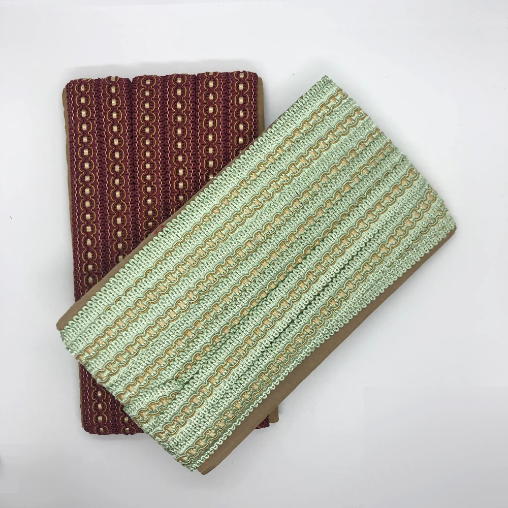 2 cm Wide Trimmings Polyester Cotton French Style Chantilly Braided Lace Trim For Sewing on Curtains Cushions