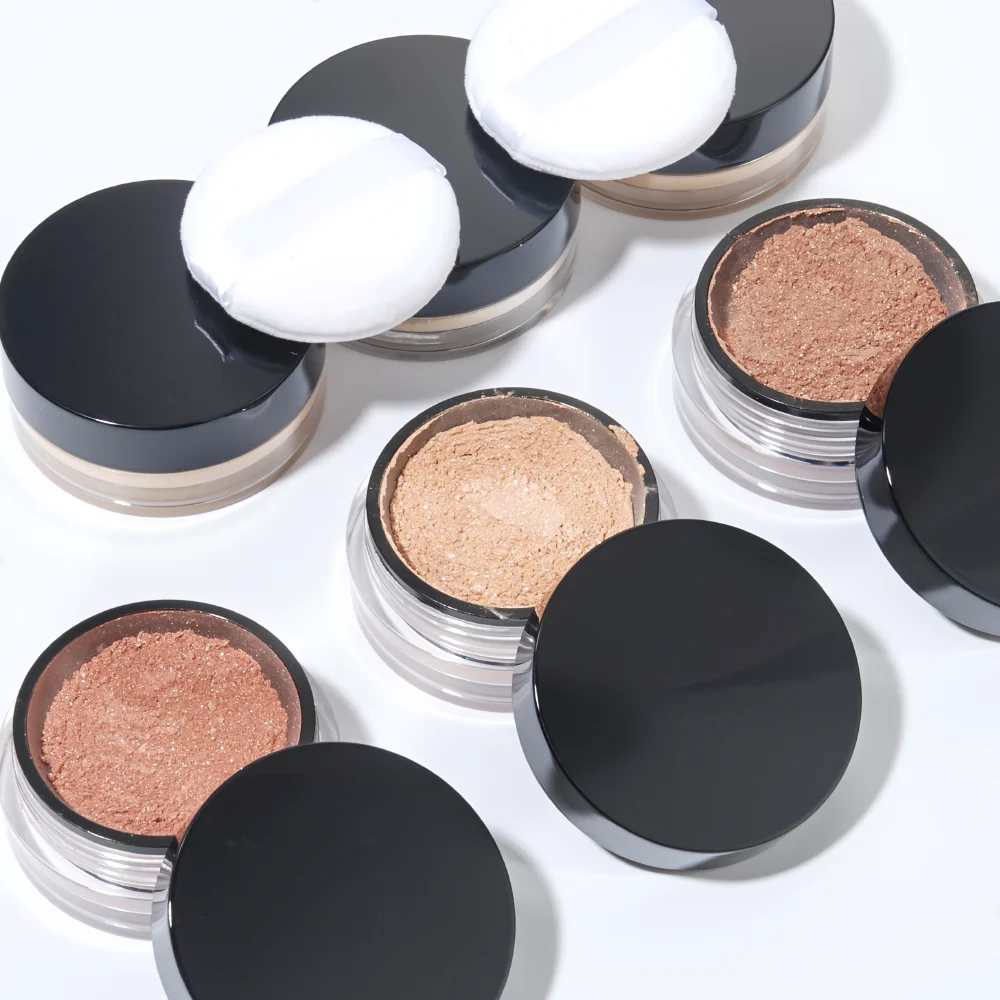 custom own logo Good silky and luxury private label makeup loose waterproof finishing powder private label setting powder