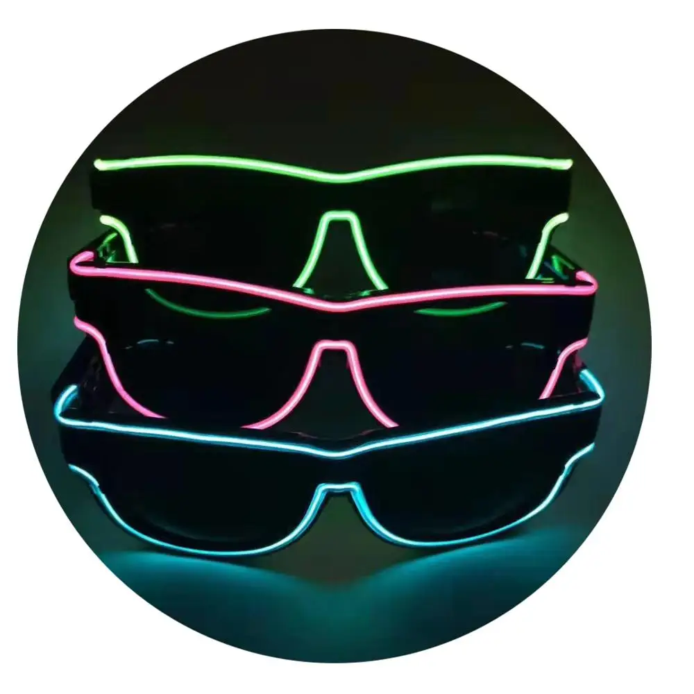 2020 NEW wireless cool led light up sunglasses rave for dj bar party
