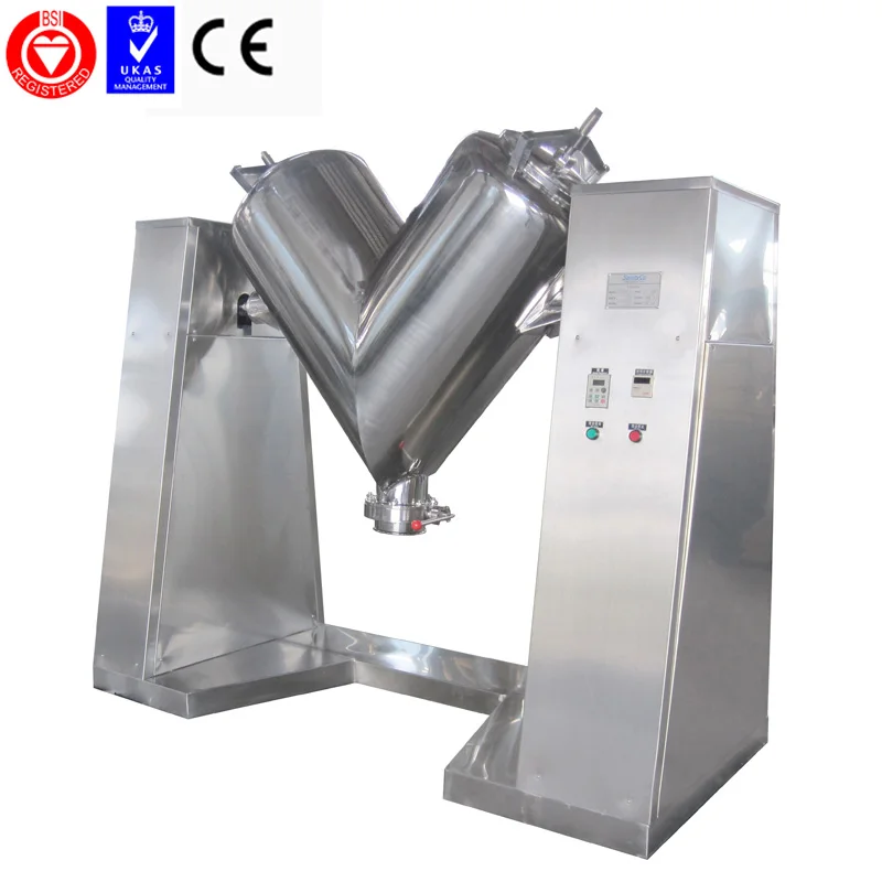 High Efficiency Pharmaceutical Industrial V Type Agitator Mixer Machine For Synthetic drugs