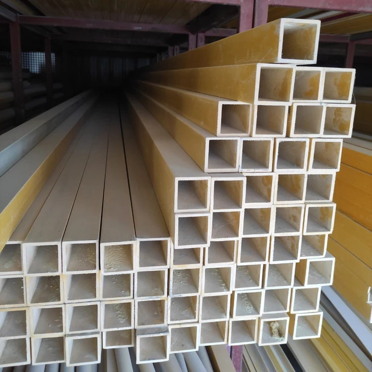 Anti-corrosion Reinforced fiberglass frp pultrusion square pipe