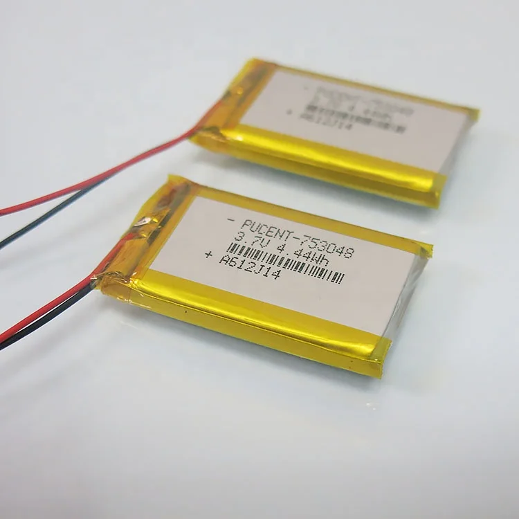 Custom Wholesale various battery 753048 3.7v 1200mah 2000mah 3000mah 683075 rechargeable lithium polymer Li-ion Lipo Battery