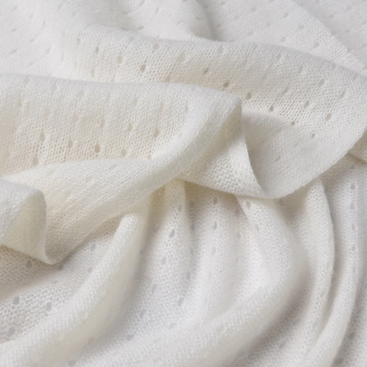 Winter Neck Warm Thick Knit Scottish Cashmere Pattern Knitted net 100% Cashmere Scarf for Women