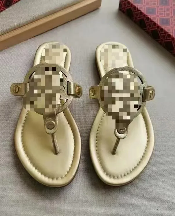 2024 NEW MZ Sandals Outdoor PU Wholesale luxury TB sandals fashion beach sandals for woman