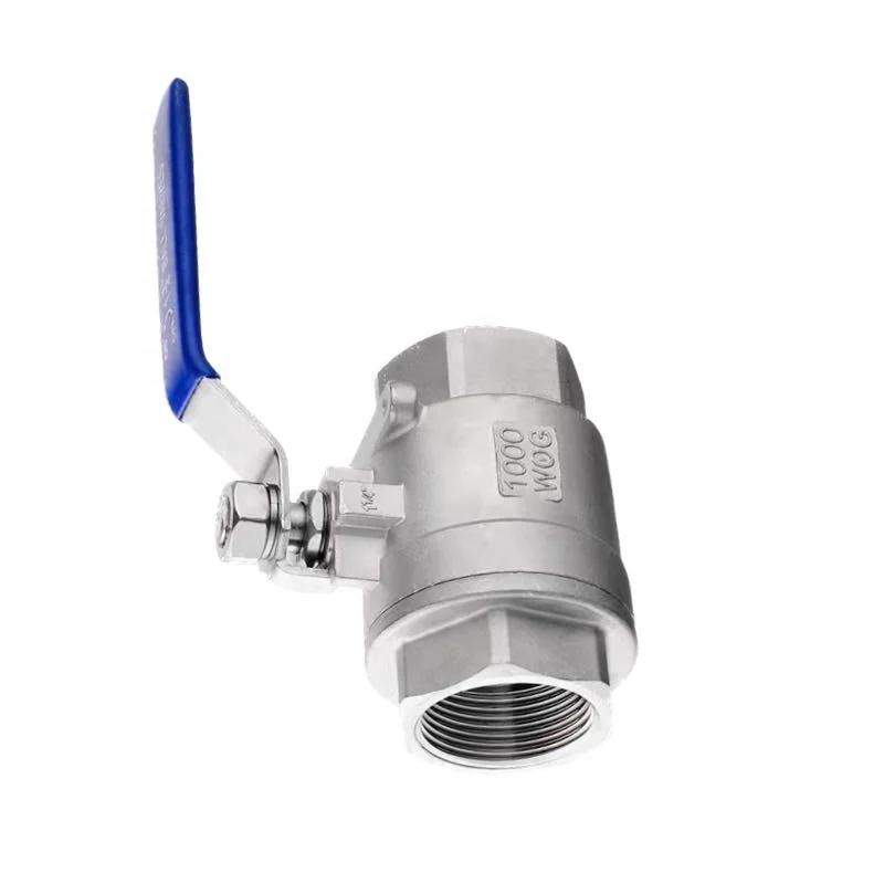 Stock High-Quality BSTV 2PC  Lron/MS Ball Valve -3/4in (DN20) 201 SS, Manual Control for Various Media: Gas, Water, Oil