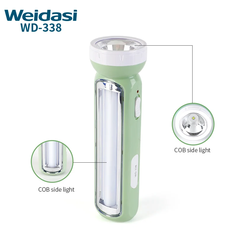 Weidasi Multi-function LED Portable Hiking Camping Led Flashlight Emergency Torch Light